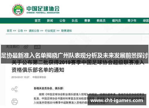 足协最新准入名单揭晓广州队表现分析及未来发展前景探讨